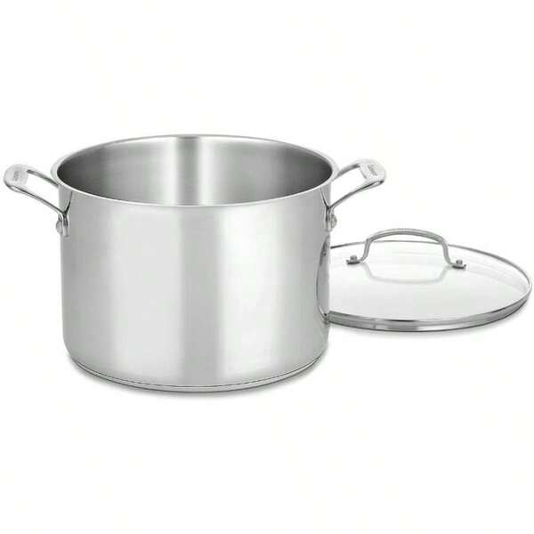 7661026G Chef's Classic 10Quart Stockpot With Glass Cover