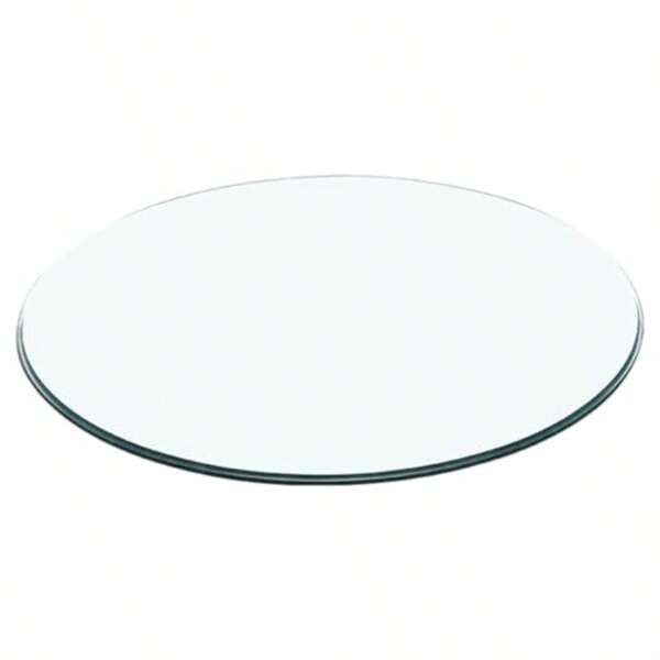 Round Tempered Glass Table Top Clear Table Surface For Tea Table Home And Office Use Easy To Clean Thickened Edge Design For Safety And Durability