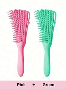 1pc Detangling Brush For Black Natural Hair, Detangler Brush For Curly Hair Afro 3/4abc Texture, Faster N Easier Detangle Wet Or Dry Hair With No Pain Hair Brush Comb ,Hair Styling Tools ,Hair Styling Kit ,Hair Style Tool ,Hair Tool Kit - Multicolor - View 4