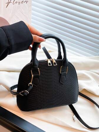 New Solid Color Handbag, Fashionable Retro Color Shoulder Bag, Crossbody Bag, Suitable For Shopping, Wallet, Shopping, Young Women, College Students, Newlyweds, White-Collar. Suitable For Office, University, Work, Business, Commuting, Outdoor Activities, Travel And Picnics