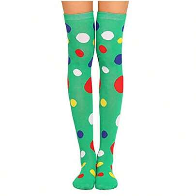 Halloween Socks Over Knee Stockings Dress Cosplay Festival Cosplay Party Costume Props1 Pair