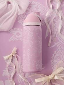 OWALAo 24Oz / 32 Oz Limited Edition Water Bottle, Free.Sip Stainless Steel Sports Water Bottle, Luminous Cup. Leakproof With Pop-Up Lid, Available In A Variety Of Colors, The Pattern Is Clear And Exquisite. A Water Bottle Designed For Water Drinkers, Suitable For Running, School, Fitness, Halloween, Thanksgiving Day, Christmas Day Gifts, Gift For Her, New Fashion Water Bottle For Women. - 24oz/710ml - Xem 11