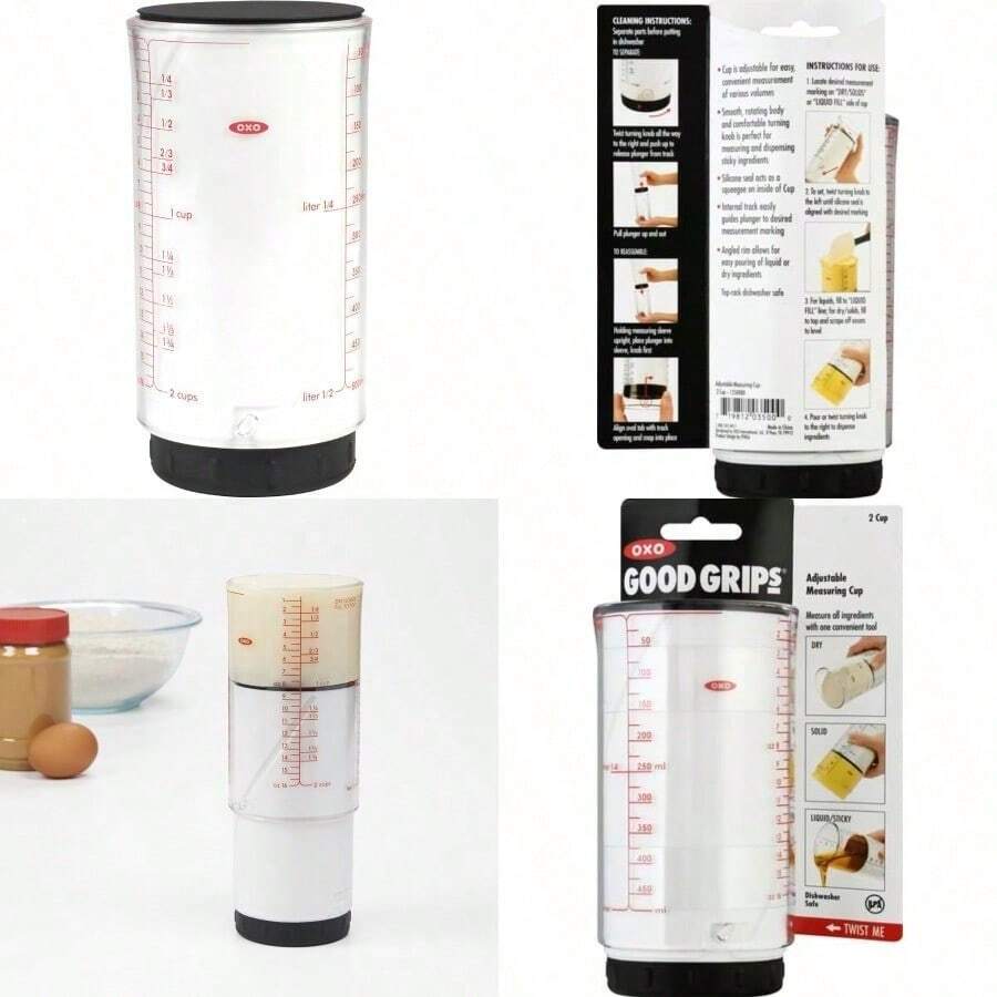 OXO Good Grips Taza de Medidas para Alimentos Pegajosos 2 tazas - blanco - Ver 1