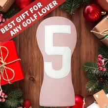 1pc Pink Golf Club Protective Cover, Golf Accessories, And Protective Cover Made Of Waterproof And Durable Materials Provide The Best Protection For Your Golf Club. - Pink - View 8