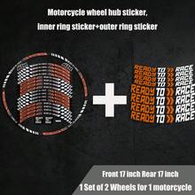 Pegatina Reflectante para Rueda de Motocicleta, Pegatina de Franja para Rin y Cubo, Listo para Correr, Cinta Adhesiva, Accesorios Impermeables para KTM  390/690/790/125 RC - R2R 01-MULTI - Ver 17