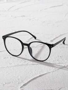 1pc Women Geometric Plastic Frame Boho Modern Simple Style Classy Aesthetic Clear Glasses For Back To School Daily Life Office Reading Decoration Suitable For All Face Shapes