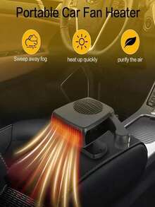 Car Defroster Windshield Heater Car Defogger Windshield Defroster Car Heater Fast Heating And Cooling Portable Automatic Plug-In Suitable For Large And Small Cars