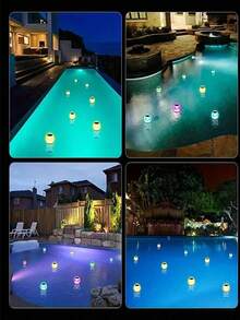 1 قطعة ضوء طافي للحمام السباحة يتغير لون إضاءته إلى 7 ألوان بالطاقة الشمسية، يضيء تلقائيًا في الليل ويشحن خلال النهار، مناسب للحمام السباحي والسبا والنافورة وحوض السمك والحديقة وديكور الحفلات