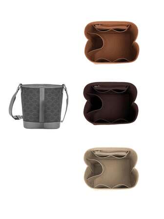 Felt Bag Liner For Ce Triomphe Line CANVAS BUCKET Travel Insert Organizer Handbag Purse Travel Inner Pouch Cosmetic Bags Shaper