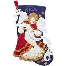 Bucilla 86860 Christmas Angel Stocking Kit(default) - Multicolor - Ver 8