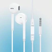 3.5mm有线半入耳式耳机，高品质音效音乐游戏耳机，带音量控制和麦克风，兼容/安卓、平板电脑、MP3等。 - 彩色 - 查看 13