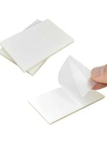 Transparent Waterproof Memo Pad Notebook Diary Stationery School Office Supplies Best Seller Transparent Sticky Notes. Made Of High-Quality Transparent Material, Allowing You To Write Notes Without Obscuring The Underlying Text Or Images. Ideal For Quick Annotations, Reminders And Bookmarks In Cramped Spaces. School Supplies, Back To School - Clear - View 4