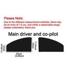 Magnetic Car Sunshade Curtains, Side Window Shade, UV Protection, Universal Fit For Most Vehicles, Reduces Heat And Glare - Black - View 14