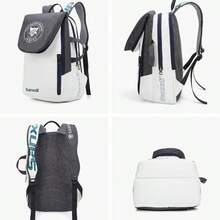 Tennis Bag Backpack For 2 Tenis Rackets Or 4Badminton Rackets Tennis Racket Bags With Separate Shoe Compartment To Hold Pickleball Paddle Badminton Squash Racquet Waterproof Laptop Backpack - White - View 8