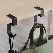 1pc Multi-Functional 5-Shaped Wallet Hook, Standing Office Desk Store Clip-In Desktop Backpack Hook, Wallet Hook Suitable For Desk Schoolbag Hook, Anti-Slip Design For Desk Schoolbag Hanger Without Perforation Door Hanging - Multicolor - View 7