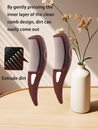 1pc Anti-Dandruff Massage Comb, Multi-Function Energy Comb, Hollow Tooth Hair Brush For Scalp Massage/Dandruff Removal/Oil Reduction, Suitable For Women And Men, Energy Massage Brush, Grooming Comb For Healthier Scalp And Better Hair Quality,Hair Clips,Hair Accessories ,Hair Styling Kit