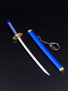 1pc Unisex Japanese Samurai Sword Toy Model Keychain Decoration