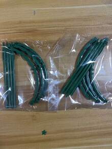 Halbkreisförmiger Blumentopf-Rankgitter aus Kunststoff, grüner Kunststoff Pflanzenkäfig und Stütze - mehrstöckiges doppelstöckiges Blumenregal für den Garten, für Kletterpflanzen, Krabbenorchideen, Efeu - Anti-Sturz Blattschutz, Kunststoff Orchideen- und Sonnenblumen-Stützstäbe