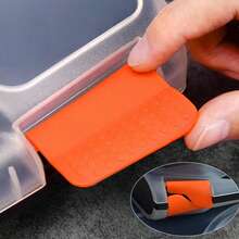 Caixa organizadora de ferramentas de plástico, com divisórias removíveis, organizador de peças com divisórias duplas, caixa para pequenos acessórios domésticos, organizador multifuncional para materiais de bricolagem (31x26x7,5cm). Divisórias duplas para separar diferentes tipos de pequenas ferramentas, parafusos, porcas, componentes eletrônicos, etc. - Cor aleatória - Ver 4