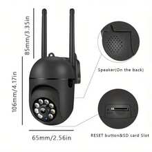 2 camere de securitate wireless HD 1080P pentru interior, cu vedere nocturnă color, audio bidirecțional, panoramare/înclinare/zoom, supraveghere inteligentă pentru casă WiFi 2.4G, urmărire a mișcării, alimentare USB, potrivită pentru monitorizarea persoanelor în vârstă, bebelușilor și animalelor de companie, design elegant negru