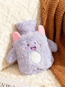 1个注水式热水袋 PVC材质 防爆防烫暖手宝 毛绒可爱热水袋 可拆洗 - 彩色 - 查看 5