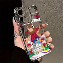 Estuche Transparente Antigolpes de Estilo Rapper para 16, 15, 14, 13, 12, 11 Pro, X, XR, XS, 8, Plus - Cubierta Suave y a - Plateado - Ver 1