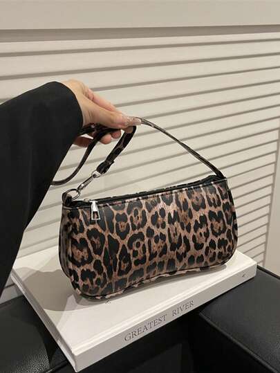 Fashionable Contrast Color Vintage Shoulder Handbag