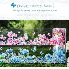 1 Stück Blumen Lovely Day PET Klebeband, Muscheltextur Landschaft Scrapbooking Aufkleber, 6 Designs - Verschiedenfarbig - Übersicht 9