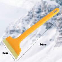 1pc Ice Scraper & Snow Brush, Windshield Ice Remover Tool, No Scratch Ice Block Removal, Suitable For Cars, Trucks, SUVs In Winter - Multicolor - View 5