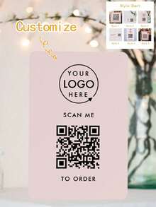 20/50/100pcs Customized Cards, Greeting Cards, QR Codes, Payment Cards, Coupons, Event Cards, Counter Cards For Birthday, Party, Holiday, Wedding, Confession, Place Cards - QR Code Card - View 43