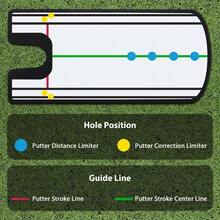 Putting Training Mirror, Portable Indoor Outdoor Training Aid Swing Posture, Ball Stroke Accuracy Improvement - Bạc - Xem 7