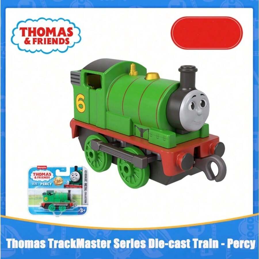 Thomas y sus Amigos: Serie TrackMaster - Juguete multifuncional de empujar y tirar, que inspira a los niños con diversión en el transporte y la construcción - Tren de juguete - Percy - Ver 1