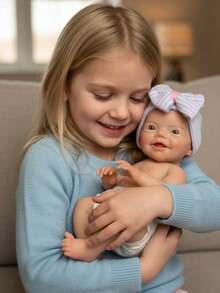 13英寸查理硅胶重生男婴娃娃，手工制作，触感柔软，可选涂漆或未涂漆款式（CD）（解剖结构精确） - Silicone Boy - 查看 3