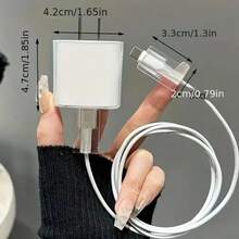 Minimalist Floral Charging Protector Case, Suitable For Apple 14/13/16/15 Series Fast Charging Adapter, 20W Charger Protector Case, Ideal Gift