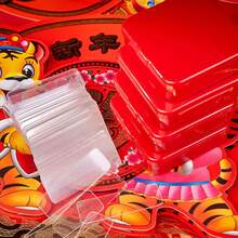 60pcs Reusable Double-Sided Tape - Waterproof, Removable, Transparent Wall Mounting Strips - Ideal For Chinese New Year Couplets - Multicolor - View 3