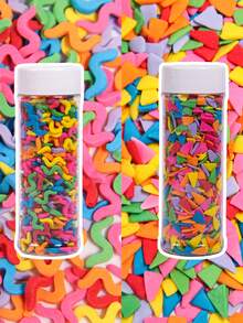 100g/3.53oz Valentine Edible Heart Sprinkles,Red Pink White Heart Shapes Mix,Sugar Sprinkles For Decorations Baking,Cake Ice Cream Cookies Cupcake Topper Chocolate,Birthday Wedding Valentine's Day Party Supplies. - Multicolor - View 5