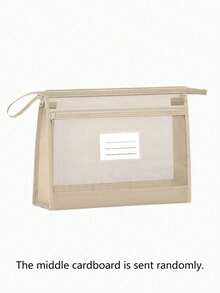 2026 New Hot Selling Dual Layer Subject Organizer Bag, A4 Transparent Mesh File Storage Bag With Zipper, Suitable For Elementary, Middle, And High School Students, Large Capacity For Textbooks, Notebooks, And Exam Papers, 4 Colors Available (Blue, Pink, Khaki, Green) - Multicolor - View 17