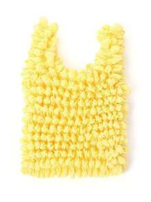 1pc Expandable Pleated Bubble Shopping Bag - Large Capacity Reusable Grocery Tote Bag With Handles, Multiple Colors Available, Suitable For Groceries, Beach And Travel Use, Also Can Be Used As Shopping Bag Or Travel Handbag - Multicolor - View 15