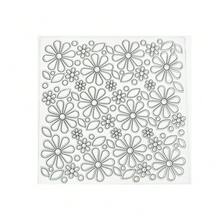 不粘可重复使用柔性粘土纹理垫适用于陶器陶瓷聚合物粘土工具压印浮雕印章草叶花朵图案