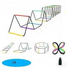 1pc Colorful Multi-Functional Agility Coordination Ladder, Suitable For Basketball, Football, Fitness Training, Non-Electric
