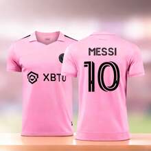 2324 Miami NO.10 ME SSI Short-Sleeved Soccer Jersey - 西瓜粉 - 查看 2