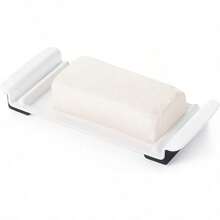 Plato ancho para mantequilla OXO Good Grips color blanco plato amplio para mantequilla o queso crema Blanco 1 - blanco - Ver 7