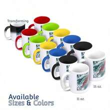 3dRose Nouveau Paris Vintage Eiffel Tower Two Tone - Taza 312 ml color rojo y blanco - RojoBlanco - Ver 8