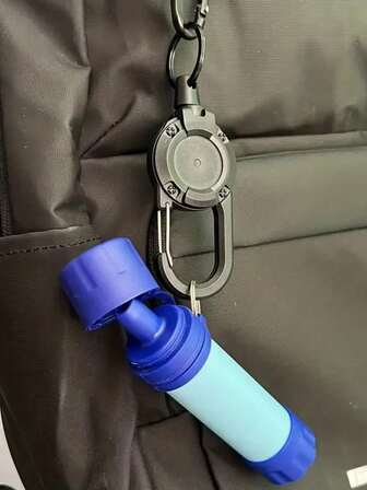 1 st automatiskt infällbart vajerspänne stöldskydd lätt att dra spänne rep elastisk nyckelring sportig infällbar nyckelring anti-förlorad