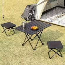1 pieza Silla plegable portátil - Silla para exteriores ligera y resistente, asiento de tela duradera, diseño plegable compacto, adecuada para camping, picnic, viajes, equipo de camping, esencial para picnic, construcción resistente, entusiastas del picnic - Multicolor - Ver 6