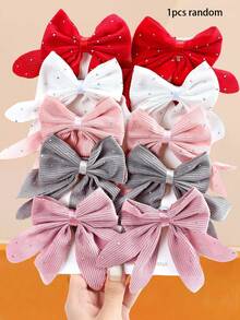10/6/2pcs Textured Bow Hair Clips Set, Durable And Hair-Friendly, Sweet And Cute Hair Accessories - Suitable For Girls And Women, Daily School And Dating - Multicolor - View 16