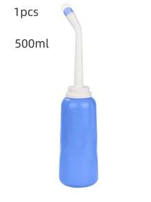 1PC Peri Bottle Portable Travel Bidet Leakproof Perineal Douche Spray Bottle,Portable Douche Feminine Cleaner,Travel Large Capacity Portable Handheld Bidet,500ML