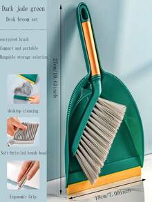 桌面迷你扫帚套装，简易布艺床刷，美观迷你扫帚，除尘扫帚，软毛床刷，家用窗台清洁刷，超柔软家用清洁工具 - 彩色 - 查看 4
