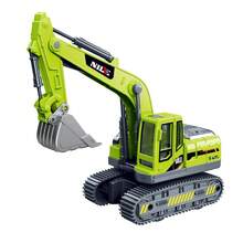 1pc Alloy Die-Cast Excavator Toy, Realistic Simulation Construction Vehicle Machinery Model, Movable Arm Crawler Digger, Durable Mini Children's Building Toy, Cute Christmas, Halloween And New Year Gift Suitable For Boys And Toddlers - Multicolor - View 7