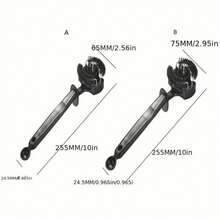 Curved Design Manual Coffee Machine Cleaning Brush, Plastic Long Handle, Suitable For 2.28 Inch/2.01 Inch Coffee Machine Heads, Comes With Kitchen Cleaning Tools - Multicolor - View 2